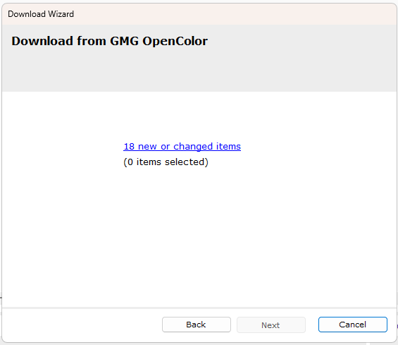 How to download projects and profiles into the ColorProof database ...