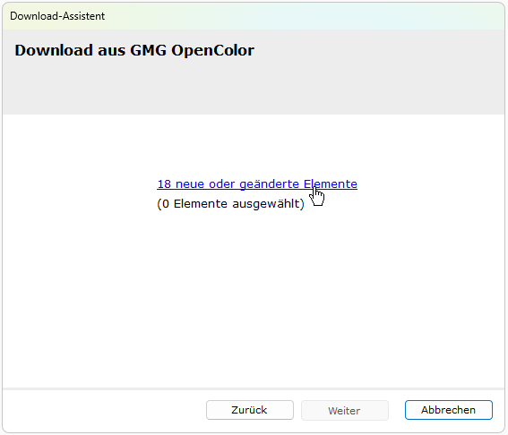 Projekte und Profile in die ColorProof-Datenbank laden – GMG Support